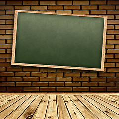 Image showing Blackboard in interior