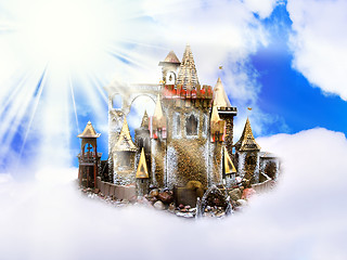 Image showing castle in clouds