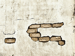 Image showing vintage wall