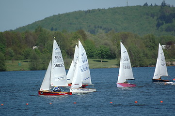 Image showing sailing boats