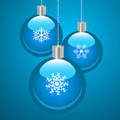 Image showing Blue Christmas Background