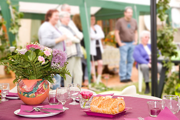 Image showing Garden party