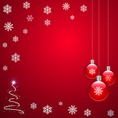 Image showing Red Christmas Background