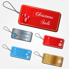 Image showing Christmas Sale Tags