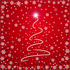 Image showing Red Christmas Background