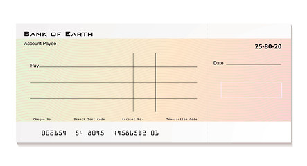 Image showing Bank cheque