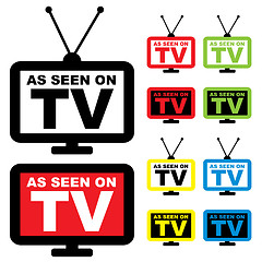 Image showing as seen on TV