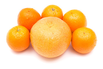 Image showing Grapefruit and oranges