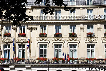 Image showing Apartments closeup in Paris