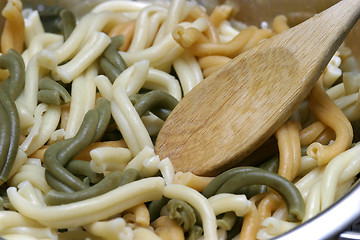 Image showing Pasta and Spoon