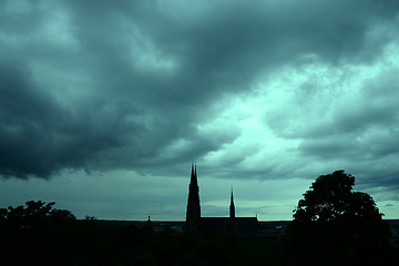 Image showing Skyline of Uppsala (Sweden)