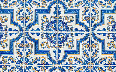Image showing Portuguese glazed tiles 233