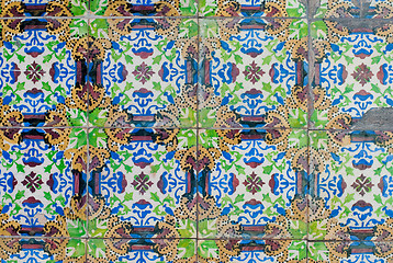 Image showing Portuguese glazed tiles 240