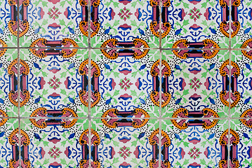 Image showing Portuguese glazed tiles 234