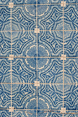 Image showing Traditional Portuguese glazed tiles