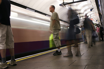 Image showing London Underground station platform