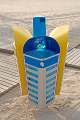 Image showing Recycling even on vacation