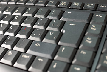 Image showing Spanish keyboard