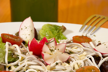 Image showing Elver salad