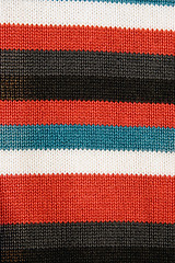 Image showing colorful striped fabric
