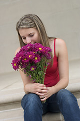 Image showing Flower Girl