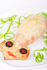 Image showing Baked squid