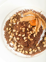 Image showing Chocolate risotto dessert