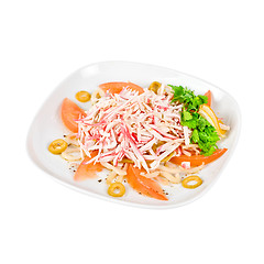 Image showing salad of crab meat