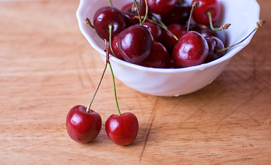 Image showing ripe cherries