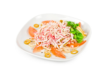 Image showing salad of crab meat