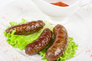 Image showing grilled venison sausage