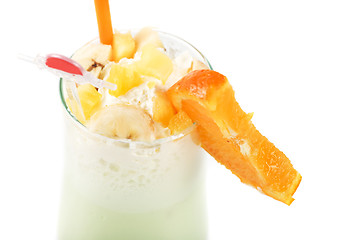 Image showing milk fruit cocktail