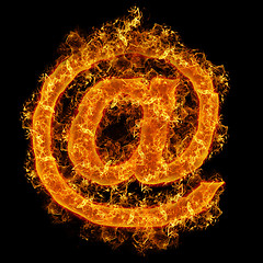 Image showing Fire sign mail