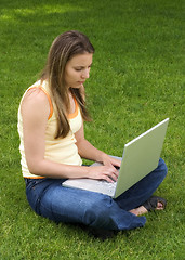 Image showing Laptop Girl