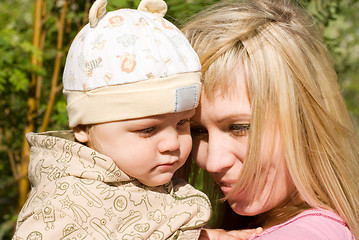 Image showing happy mum and her boy