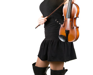 Image showing Playing violin