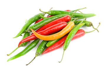 Image showing Color chilli peppers