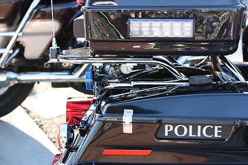 Image showing Police Motorcycle