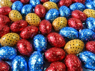 Image showing Colorful Easter eggs