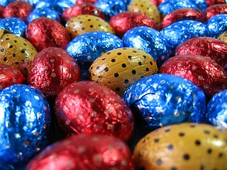 Image showing Colorful Easter eggs