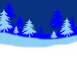 Image showing abstract winter background