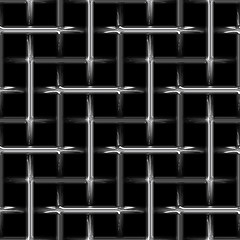 Image showing abstract metal steel weave