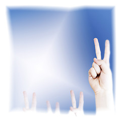 Image showing Hand sign.