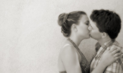 Image showing Kissing Couple