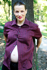 Image showing Beautiful young pregnant woman