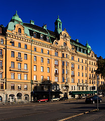 Image showing Old building on Strandvagen in Ostermalm