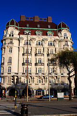 Image showing Old building on Strandvagen in Ostermalm