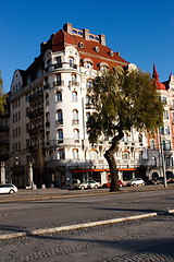 Image showing Old building on Strandvagen in Ostermalm