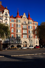 Image showing Old building on Strandvagen in Ostermalm