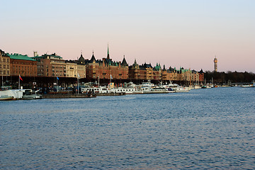 Image showing Strandvagen (Ostermalm) - panorama